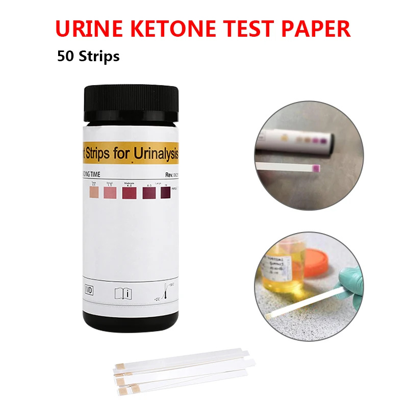 

500pcs Ketone Strips PH Meter Home Ketosis Urine Test-Atkins Diet Weight Lose Tests Urinary Ketone Paper Dipstick Test Paper