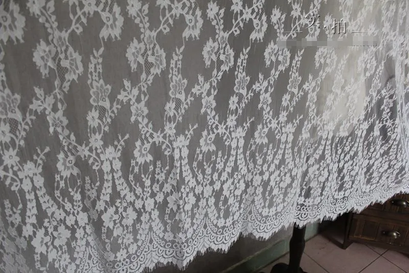 150 センチ広い白い レース トリム まつげ レース トリム フランス語シャンティレース生地diy ウェディング ドレス アクセサリー 3 メートル ロット Eyelash Lace Trim White Lace Trimlace Trim Aliexpress