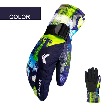

Men's Ski Gloves Fleece Snow Snowboard Gloves Snowmobile Motorcycle Riding Winter Gloves Windproof Waterproof Unisex Snow Gloves