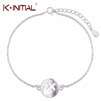 Kinitial Fashion Sagittarius Bracelets Signs Zodiac Constellation Femme Horoscope Astrology Anchor Cufflinks Bracelet Jewelry