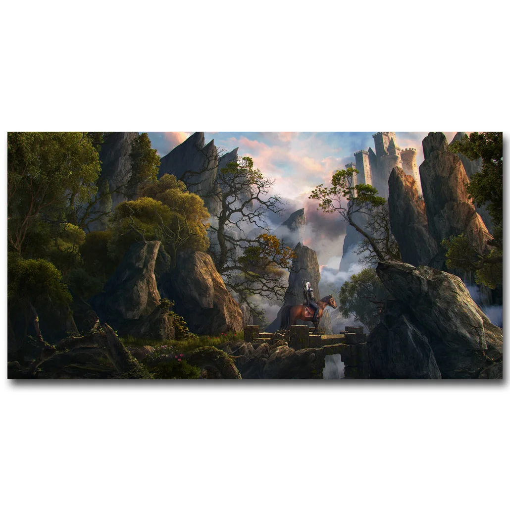 

The Witcher 3 Wild Hunt Art Silk Poster Print 13x28 24x48inch Hot Game Landscape Picture for Living Room Decoration 060