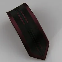 Lammulin Для мужчин костюм Галстуки черный с бордовым красные вертикальные полосы галстук симметрии границы Дизайн узкий галстук 6 см из Микрофибры