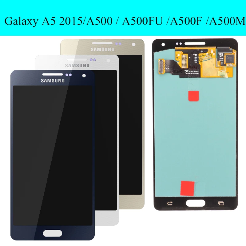 Супер AMOLED ЖК дисплей для SAMSUNG Galaxy A5 A500FU A500 A500F A500M дисплей сенсорный экран замена дигитайзер