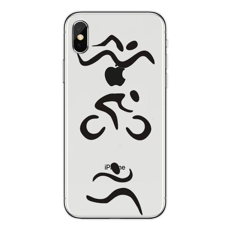 TPU Чехол с логотипом Ironman Triathlon, мягкий силиконовый Высококачественный ТПУ чехол для телефона iPhone X 8 7 6 6S Plus 5S 5C SE XS Max - Цвет: TPU