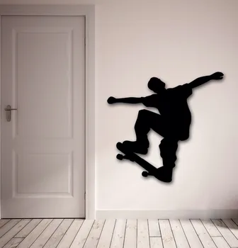 

Wall Stickers Vinyl Decal Skateboarder Extreme Action Sports Board