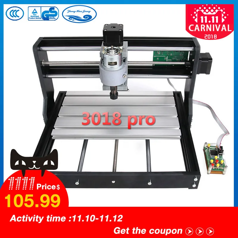 CNC 3018 Pro GRBL control Diy mini cnc machine,3 Axis pcb Milling machine,Wood Router laser engraving,with offline controller CNC 3018 Pro GRBL control Diy mini cnc machine,3 Axis pcb Milling machine,Wood Router laser engraving,with offline controller