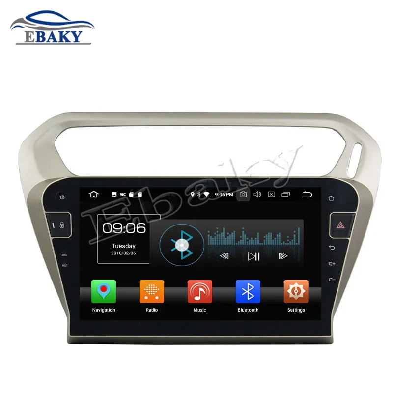 Best NaviTopia 10.1inch 4GB RAM 64GB ROM Octa Core Android 8.0 Car DVD Radio For Peugeot 301 2013 2014 2015 2016 GPS/WIFI/bluetooth 21