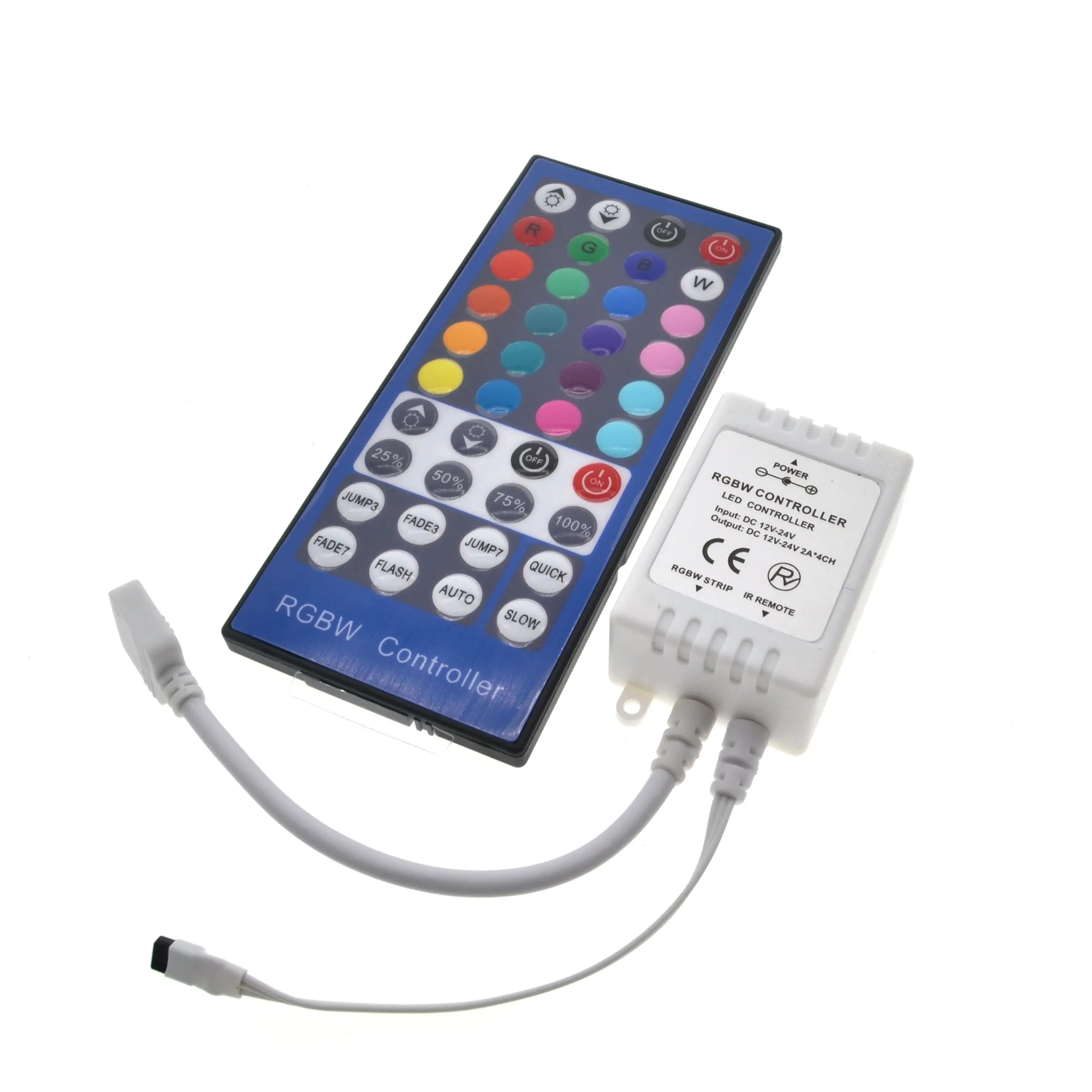 DC12V 24 V 2A 4 канальный 40Key RGBW Led контроллер Диммер 5pin пульт дистанционного управления