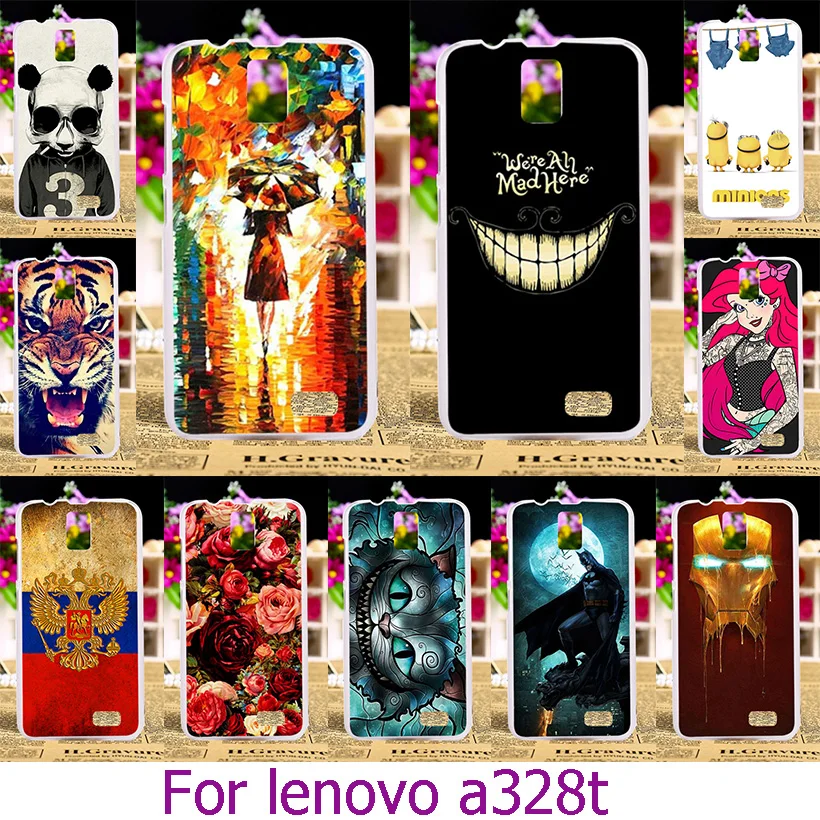 AKABEILA Soft TPU Hard Plastic Phone Case For font b Lenovo b font A328T 4 5