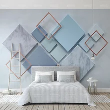 Пользовательские фото обои Современные Геометрические мраморные 3D настенные фрески гостиная спальня фон обои для стен 3 D домашний декор