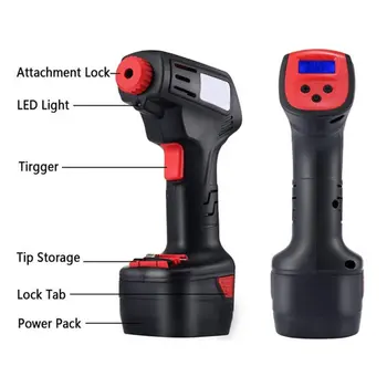 

Digital LED Smart Car Air Compressor Pump Portable Handheld Car Tire Inflator Electric Air Repair Tool Accessories