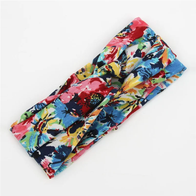 Fashion Ladies Twist Knot Pattern Headband Elastic Head Wrap Turban Hair Band Flower Accessories Hair Band Free Shipping F#K28 (10)