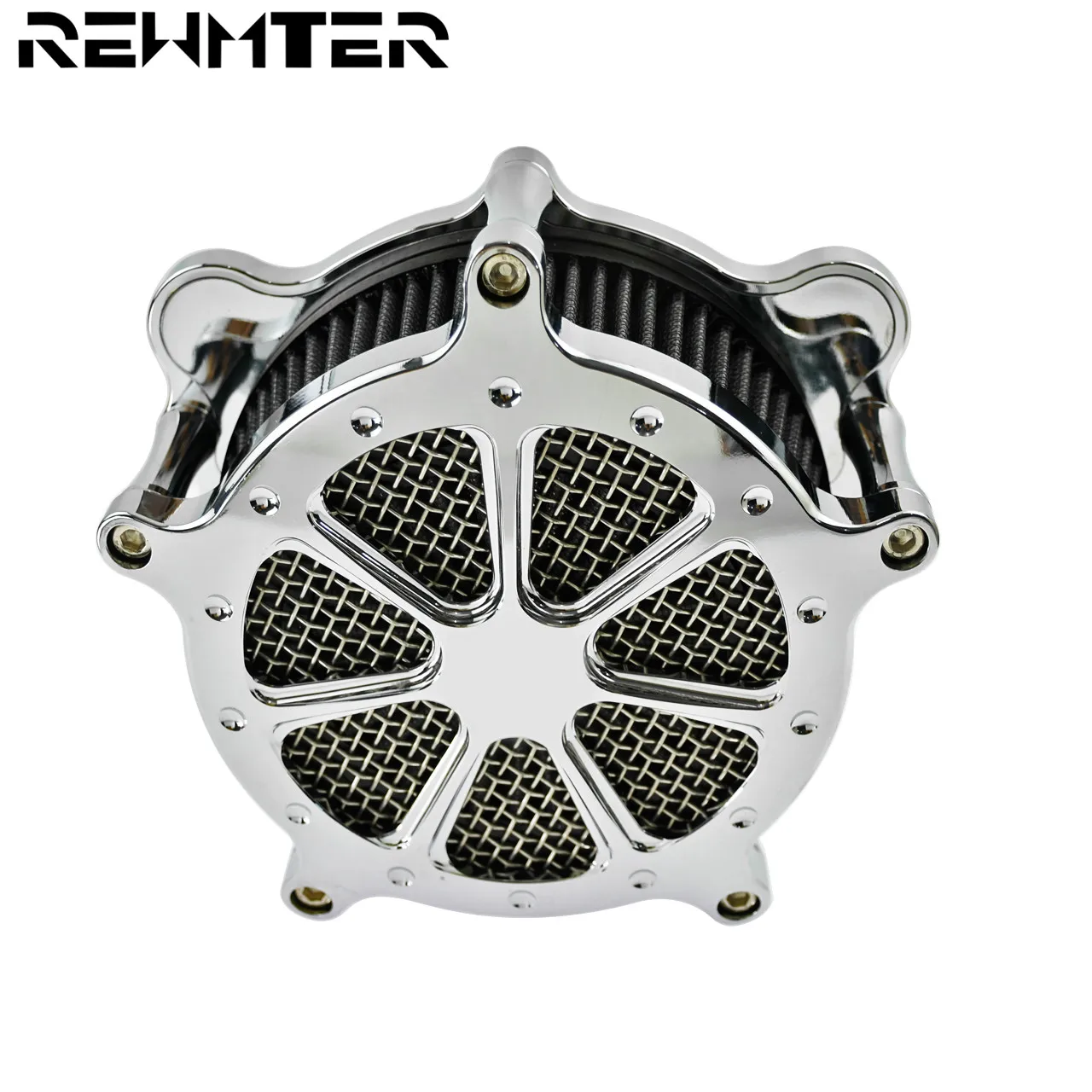 

Motorcycle Chrome Air Filter Grey Replacement Cleaner Intake Filter For Sportster XL Touring Electra Street Glide Softail Dyna