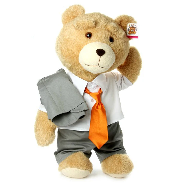 Free shipping 60cm Teddy Bear with suits gentleman Ted Plush Dolls Man