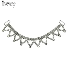 Bling Rhinestone Buckle Diamond Metal Chain for Necklace DIY Decorative Jewelry Accessories Drop Shipping