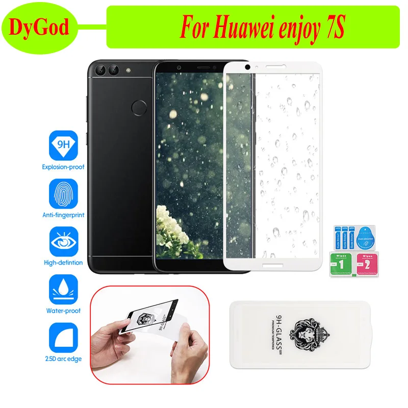 Закаленное стекло DyGod для Huawei enjoy 7S Защитная пленка экрана 5 65 ''для закаленное