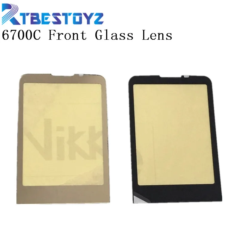 

RTBESTOYZ 100% Original Mirror Display Screen Front Lens Glass For Nokia 6700c 6700 classic Gold Back Color
