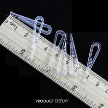 1 упаковка/1000 шт 37 мм Длина Аллигатор прозрачный пластиковый держатель для галстуков, рубашки, брюки, шарф, носки швейные принадлежности/K260