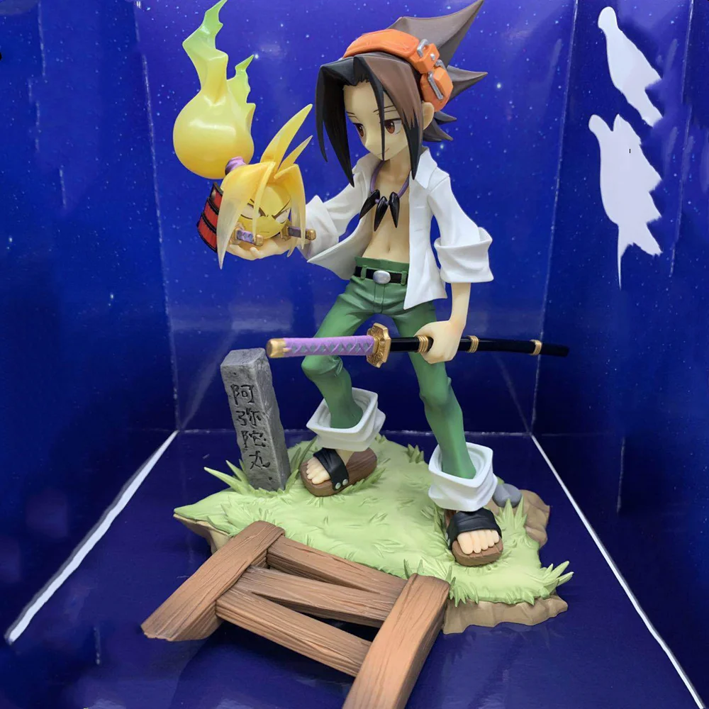 Shaman King Yoh Asakura AMIDAMARU игрушки ARTFX J Brinquedos фигурка Juguetes Коллекционная модель подарок