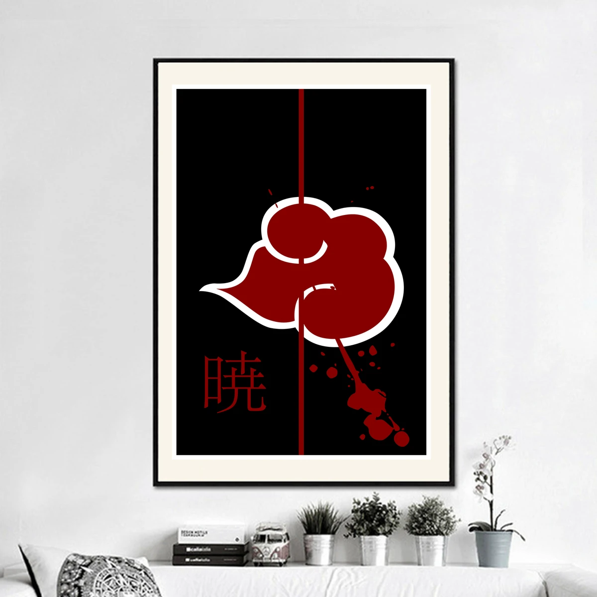 SFXYJ 5 Pi/èces Mur Art Akatsuki Naruto Anime Affiche Mur D/écor Peintures Uchiha Itachi Animation Art Jeu Toile Peintures,A,20/×30/×2+20/×40x2+20x50/×1