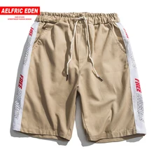 Aelfric Eden модные шорты с буквенным принтом для мужчин летние пляжные шорты Гавайи прямые шаровары длиной до колена хип-хоп шорты