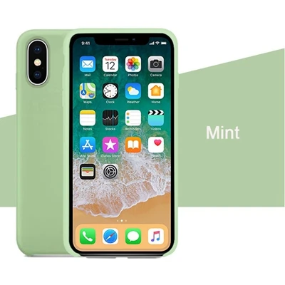 Силиконовый чехол IMIDO для iPhone 6/6 S/5/SE7/8 Plus X/Xs/XR/Xs/Max официальный силиконовый чехол для телефона в розничной упаковке - Color: Mint