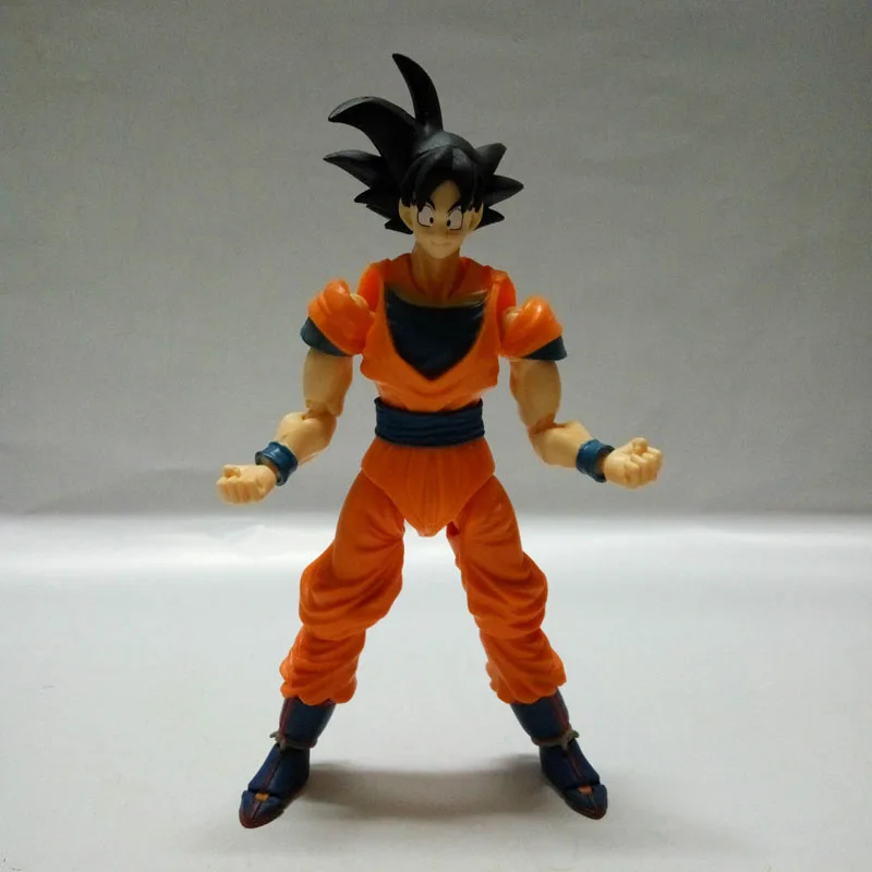 

16CM DIY doll Anime Dragon Ball Z SHF Figuarts Super Saiyan God Goku Joint Movable PVC Action Figure Collection Model Kids Toy
