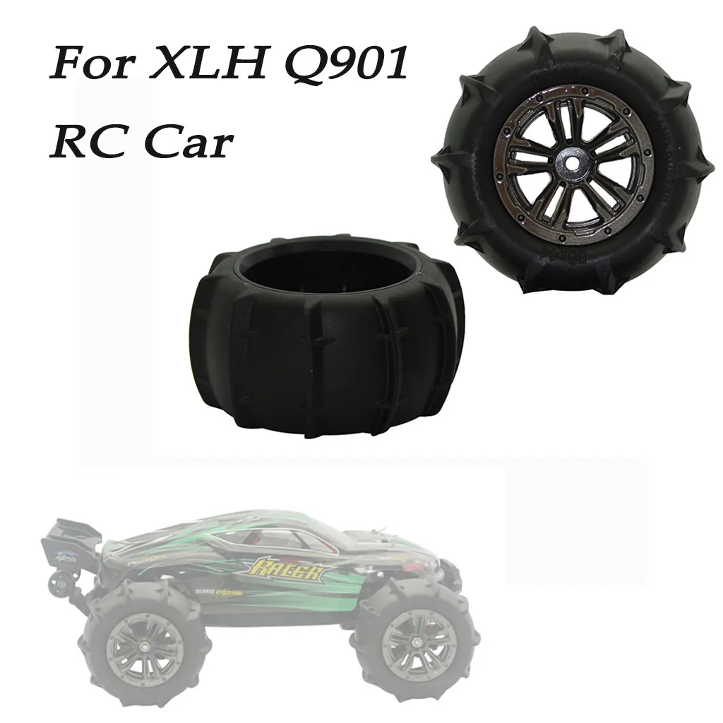 

2PCS Wheels Tire Spare Parts Spare Part For XLH Q901 1/16 Scale RC Car New Arrival Dropshipping