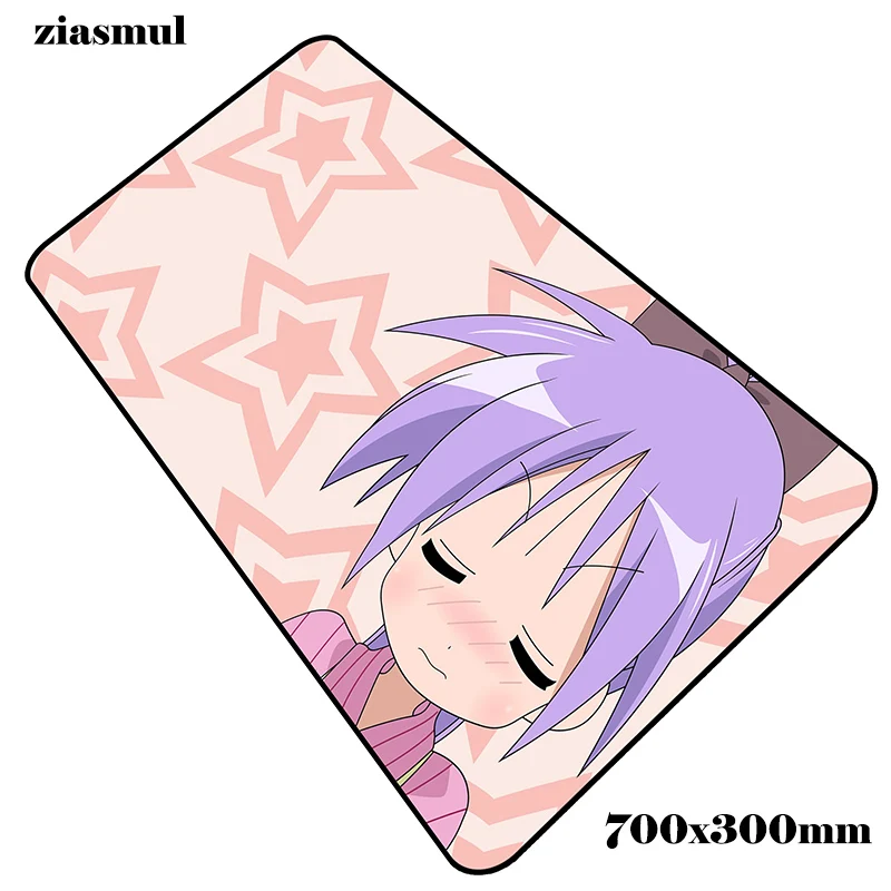 Lucky Star padmouse 700x300x2 мм игровой коврик для мыши красивый коврик для мыши геймер компьютерный стол мультяшный коврик notbook mousemate pc - Цвет: Size 700x300x2mm