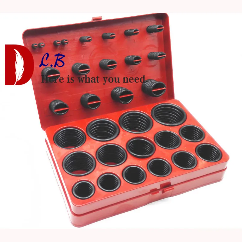 

AS568 orings box 5A 30 Sizes 382 pcs NBR70 O-ring Kit rubber parts standard industrial ring Assortment