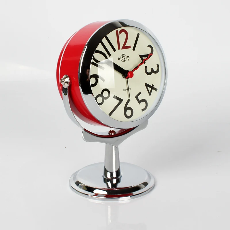 

Creative Small Alarm Clock Students Simple Lovely Home Decoration Quiet Bedside Table Children's Mini Bedroom Clock