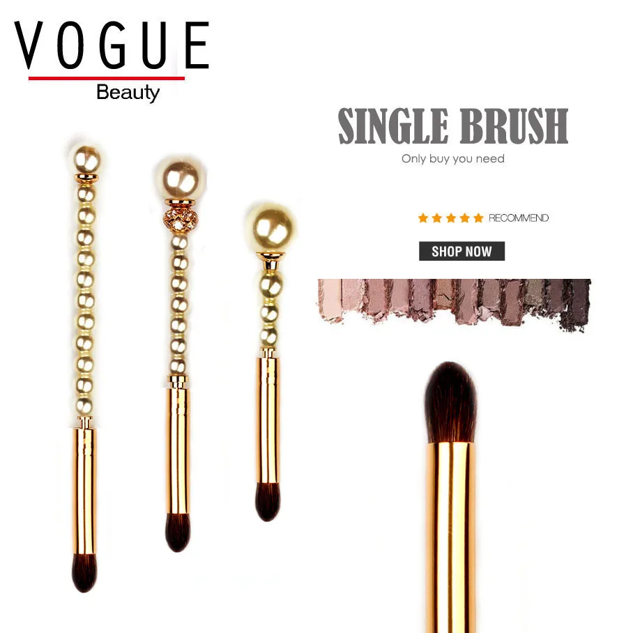 Outer V Shape Domed Crease blending brush eye shadow cream liquid powder concealer shading