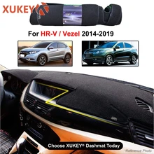 Автомобильный коврик для приборной панели Honda HRV HR-V Vezel-, защитный лист для ковра, Стайлинг