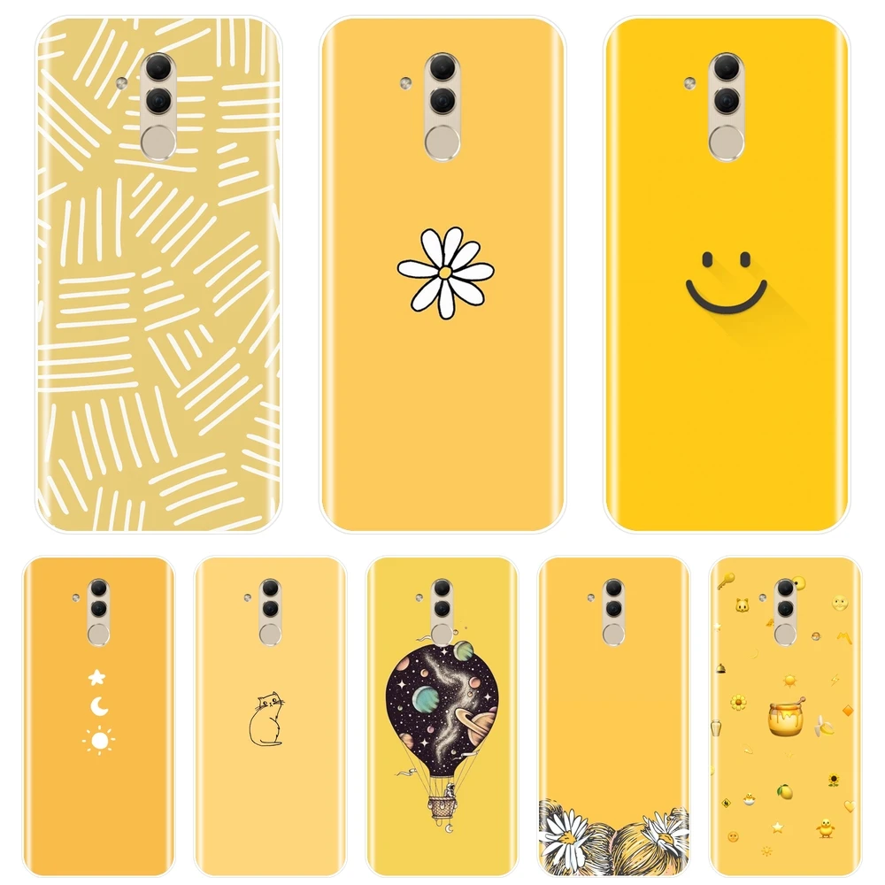 

Yellow Cat Girl Star Moon Back Cover For Huawei Mate 20 10 9 Pro Soft Silicone Phone Case For Huawei Mate 7 8 9 10 20 Lite Case