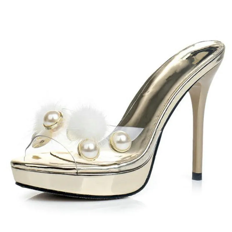 gold and silver flip flops