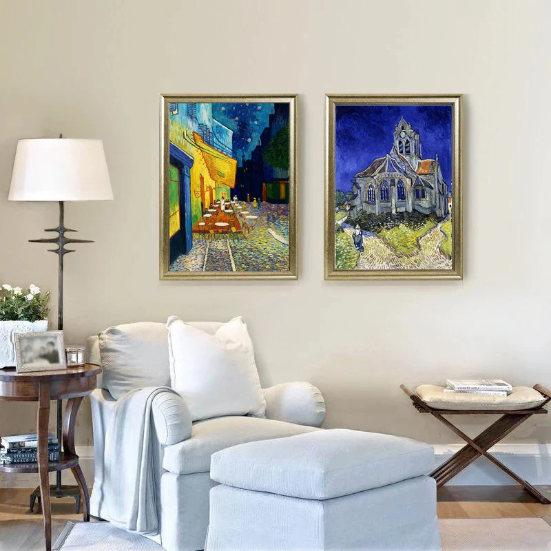 

mural prints canvas paintings home decorative art Masterpiece painting reproduction Vincent van Gogh The Cafe Terrace