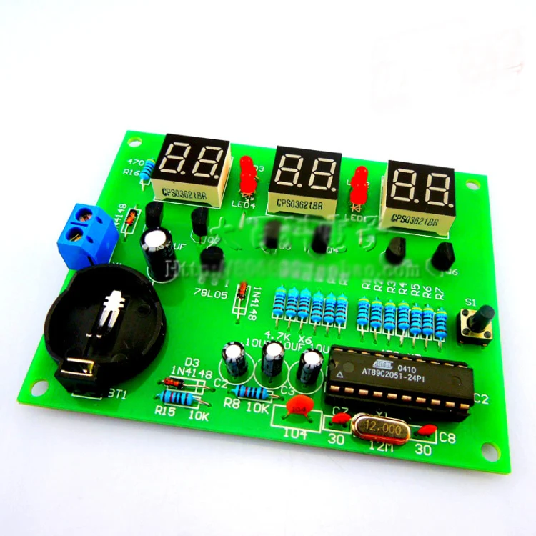 AT89C2051 6 Digital LED Display Elektronische Uhr DIY Kit EmpfäNger für ArduO2Z4 