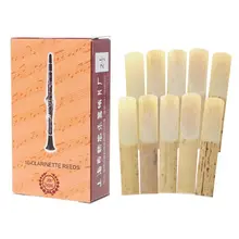 10pcs 2.5 Strength Clarinet Reeds Music Instrument Part Traditional Bamboo Reeds 10pcs 2.5 Strength Clarinet Reeds Music Instrument Part Traditional Bamboo Reeds
