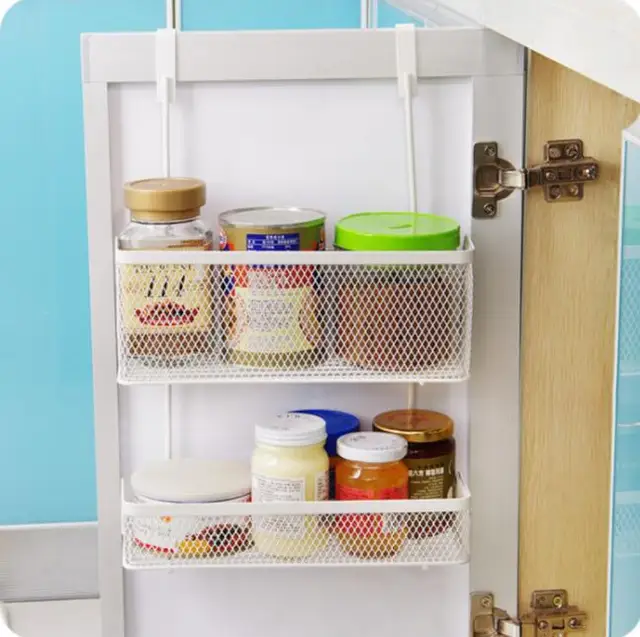 Best Offers Seamless Hanging Basket Kitchen Cabinet Door After Storage Rack Spice Organizer