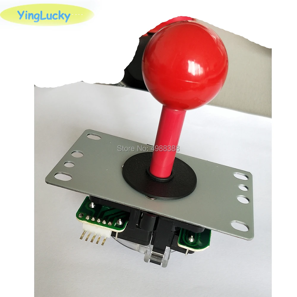 2 piezas copia SANWA joystick con Micro interruptor para máquina de juego de alta calidad de Color rojo rosa amarillo verde azul