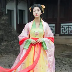 2019 китайское платье в традиционном китайском стиле, одежда древний танцевальный костюм hanfu для женщин, карнавальный наряд, женские костюмы