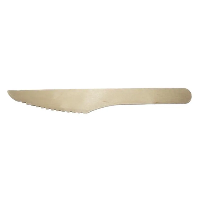 100 шт./упак. одноразовые деревянные масло Ножи мармелад столовых ножей столовые приборы для ресторана ужин черный ножей для стейка