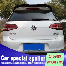 2013 2014 2015 2016 2017 2018 2019 for Volkswagen Golf 7 MK7 Spoiler rear window roof spoiler Golf Rear Spoiler by primer paint high quality abs for volkswagen vw golf 7 r r line gtd gti spoiler 2014 2015 2016 2017 rear window roof spoiler vw golf spoiler