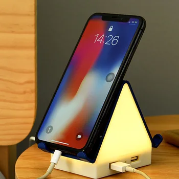 

Multi-function LED Night Light Bedside Lamp Smart Multi-port USB Socket Port Phone Charger Bracket Night Sensor Wall Light