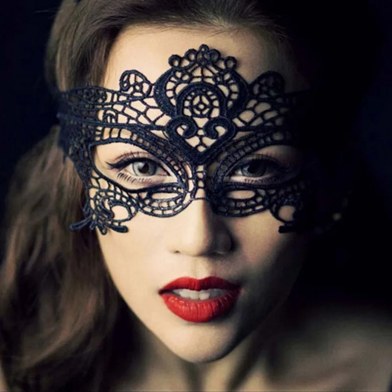 Экзотическая, соблазнительная маска для нижнего белья забава игра аксессуары сексуальный костюм Хэллоуин Вечерние Маски сексуальные черные кружевные очки королева ночного клуба