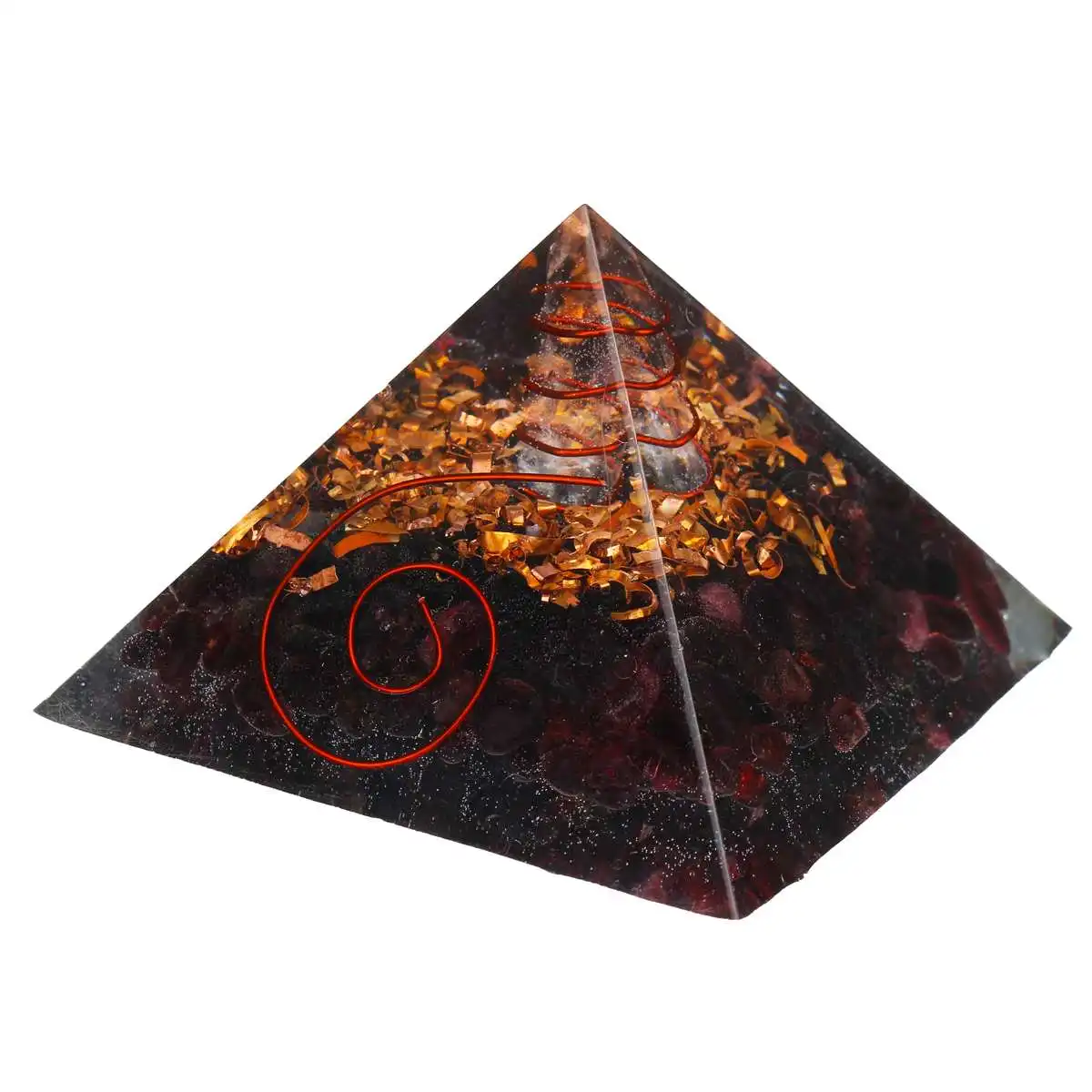 65-75mm Natural Quartz Crystal Pyramid Gemstone Feng Shui Stone Yoga Energy Healing Stone Home Garden Craft Decoration New - Цвет: 2