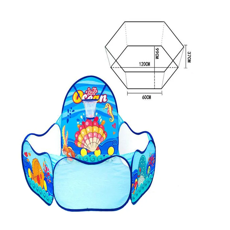 Складной мультяшный морской мир океан мяч бассейн Крытый/Открытый игры игровой домик для детей игровая палатка игрушки вигвам Младенческая палатка