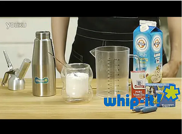 Whip Coffee Dessert Fresh Cream Butter Whipper Dispenser 500Ml Cream Gun High Grade Stainless Steel Cream Whipper