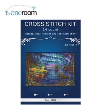

Beautiful photo frame home Decor counted14ct white canvas similar DMC Cross Stitch kit 14CT needlework Set3thth3th
