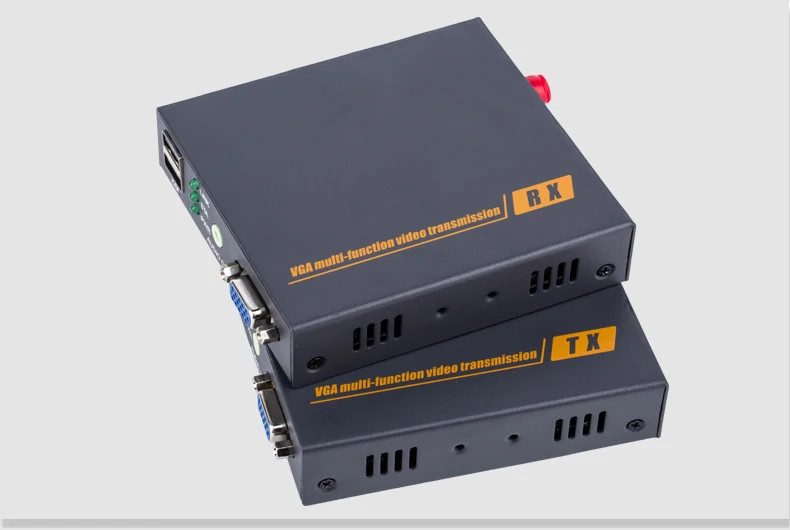 Dt206fkm 20 м KVM VGA Extender над Волокно оптический с USB Поддержка клавиатура